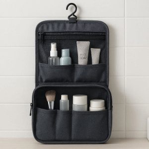 Functional Toiletry Travel Organizer Hanging Wash Bag With Hook Waterproof Cosmetic Storage Pouch For Bathroom Luggage